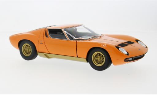 Lamborghini Miura 1/18 Welly P400 orange 1971 1:18 modellino in miniatura