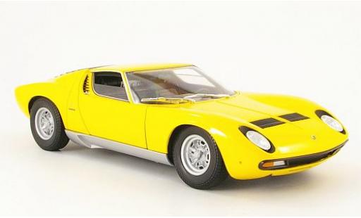 Lamborghini Miura 1/18 Welly SV gelb 1971 1:18 modellino in miniatura