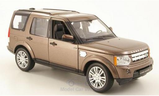 Land Rover Discovery 1/24 Welly 4 metallico marroneee modellino in miniatura