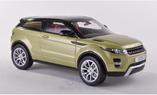 Land Rover Range Rover 1/18 Welly Evoque metallico verde/nero ohne Vitrine modellino in miniatura