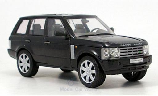 Land Rover Range Rover 1/24 Welly nero 2003 ohne Vitrine modellino in miniatura