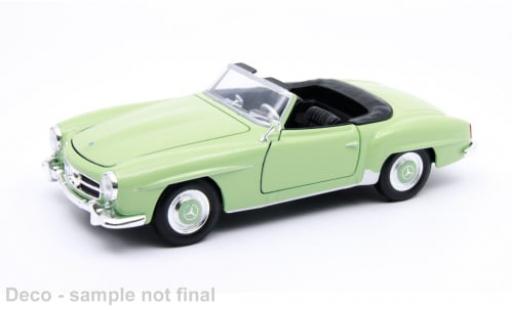Mercedes 190 1/24 Welly SL (W121) grün/schwarz 1955 1:24 modellino in miniatura