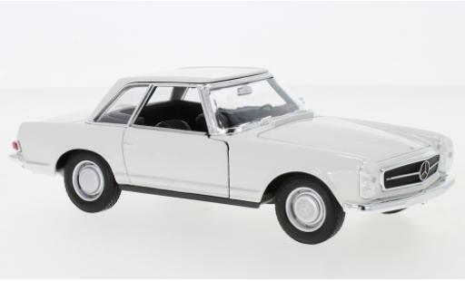 Mercedes 230 1/24 Welly SL (W113) bianco 1963 modellino in miniatura