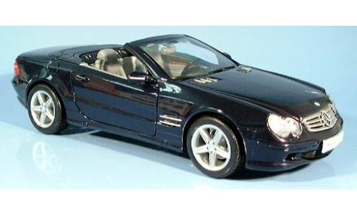 Mercedes 500 1/18 Welly SL Cabriolet dk. blau 1:18 modellino in miniatura