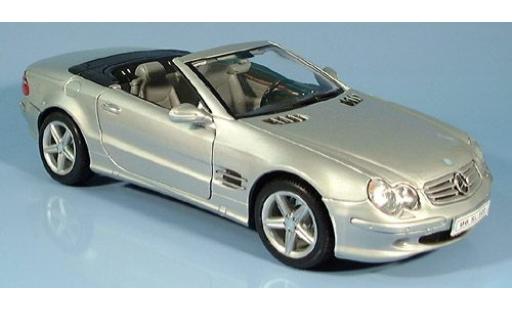 Mercedes 500 1/18 Welly SL Cabriolet silber 1:18 modellino in miniatura