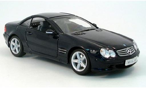 Mercedes 500 1/18 Welly SL HT gschlossen blau 1:18 modellino in miniatura