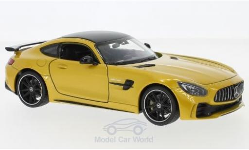 Mercedes AMG GT 1/24 Welly R metallico giallo modellino in miniatura