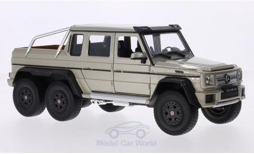 Mercedes Classe G 1/24 Welly G63 AMG 6x6 metallico beige modellino in miniatura