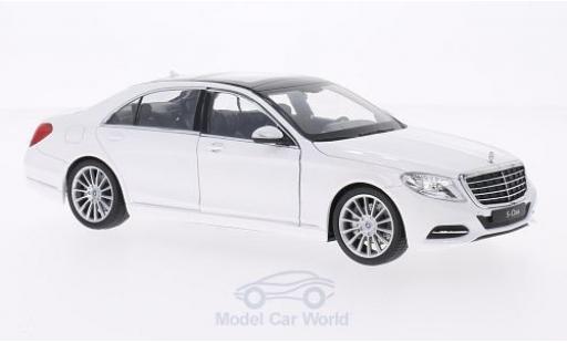 Mercedes Classe S 1/24 Welly (W222) bianco 2013 modellino in miniatura