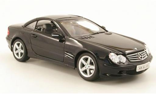 Mercedes Classe SL 1/18 Welly SL 500 (R230) Hardtop geschlossen schwarz 1:18 modellino in miniatura