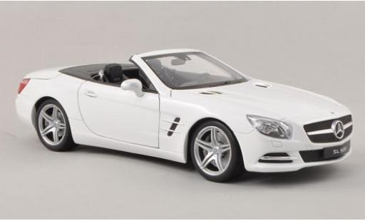 Mercedes Classe SL 1/18 Welly SL 500 (R231) metallico bianco 2012 Verdeck ouvert modellino in miniatura