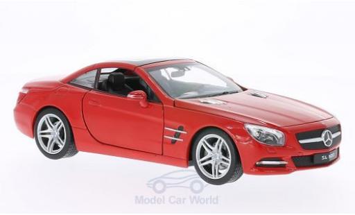 Mercedes Classe SL 1/24 Welly SL 500 (R231) rosso 2012 Dach geschlossen modellino in miniatura