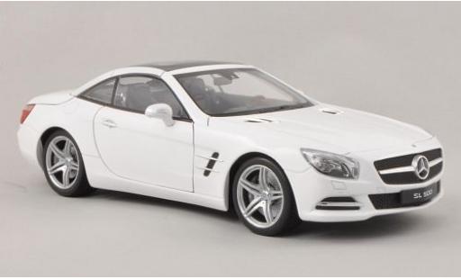 Mercedes Classe SL 1/18 Welly SL 500 (R231) weiss 2012 1:18 modellino in miniatura