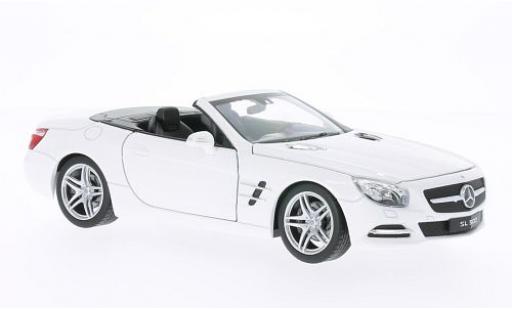 Mercedes Classe SL 1/24 Welly SL 500 (R231) weiss 2012 1:24 modellino in miniatura