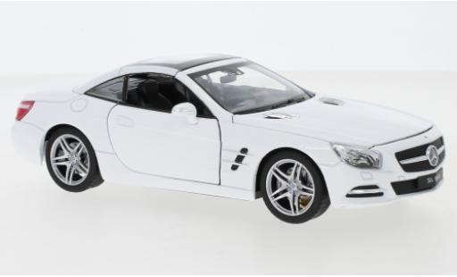 Mercedes Classe SL 1/24 Welly SL 500 (R231) bianco 2012 toit fermé modellino in miniatura