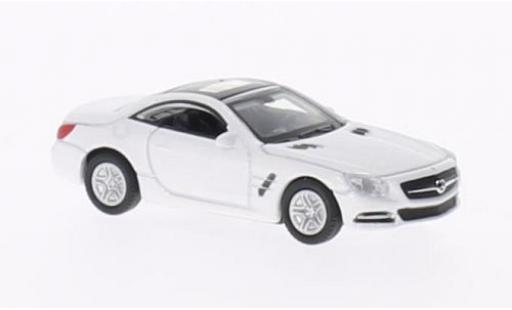 Mercedes Classe SL 1/87 Welly SL500 bianco 2012 modellino in miniatura