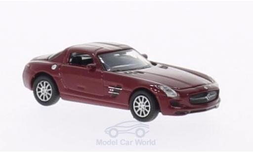 Mercedes SLS 1/87 Welly AMG rosso modellino in miniatura