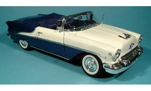 Oldsmobile Super 88 1/18 Welly blau-weiss 1955 1:18 modellino in miniatura