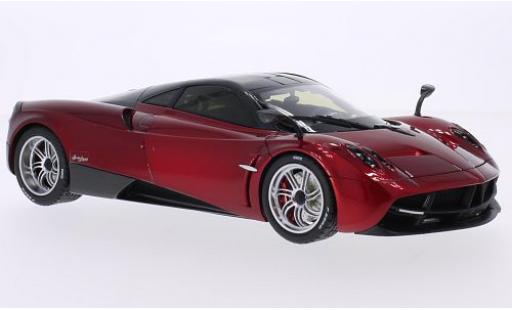 Pagani Huayra 1/18 Welly metallico rosso/carbon GTA Edition modellino in miniatura