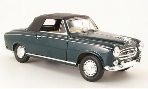 Peugeot 403 1/18 Welly Cabriolet met.-dkl.-grün geschlossen 1957 1:18 modellino in miniatura