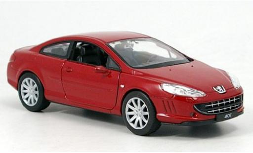 Peugeot 407 1/24 Welly Coupe rot 1:24 modellino in miniatura