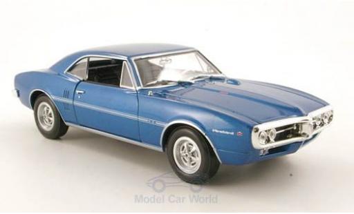 Pontiac Firebird 1/24 Welly metallico blu 1967 ohne Vitrine modellino in miniatura