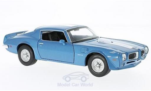 Pontiac Firebird 1972 1/24 Welly Trans Am blu/bianco 1972 modellino in miniatura