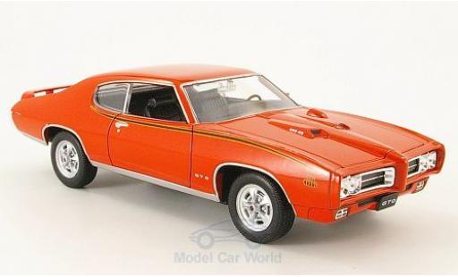 Pontiac GTO 1/24 Welly The Judge 1969 ohne Vitrine modellino in miniatura