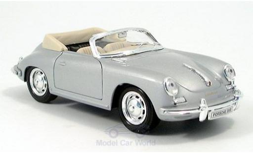 Porsche 356 1/24 Welly B Cabriolet grigio modellino in miniatura