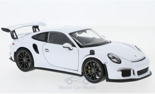 Porsche 991 GT3 RS 1/24 Welly 911 () GT3 RS bianco 2015 modellino in miniatura