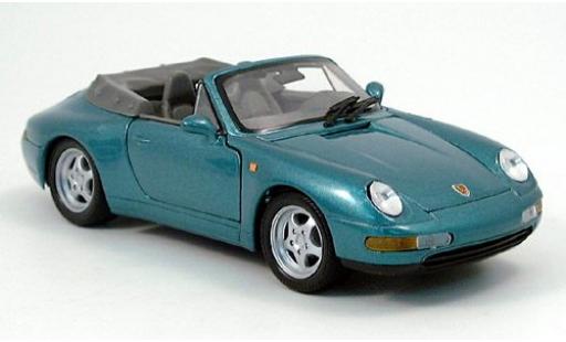 Porsche 996 1/24 Welly 911  Cabriolet met. grün 1997 1:24 modellino in miniatura