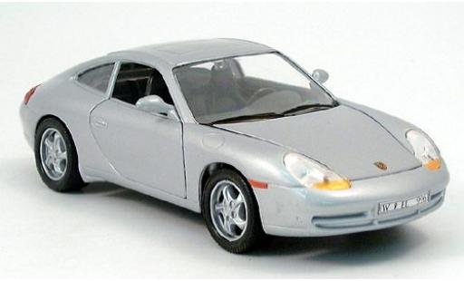 Porsche 996 1/24 Welly 911  silber 1997 1:24 modellino in miniatura