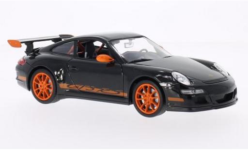 Porsche 997 GT3 RS 1/24 Welly 911 () GT3 RS nero/orange modellino in miniatura