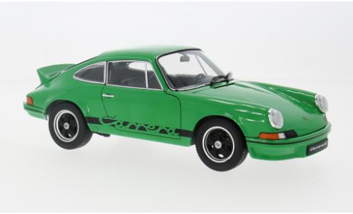 Porsche 911 1/18 Welly Carrera RS 2.7 grün/schwarz 1973 1:18 modellino in miniatura