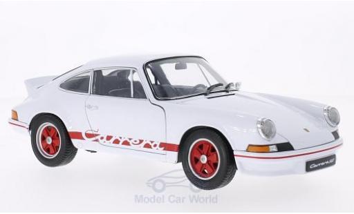 Porsche 911 RS 1/18 Welly Carrera RS bianco/rosso 1973 modellino in miniatura