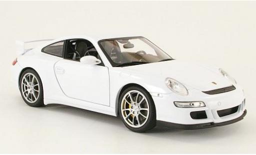 Porsche 997 GT3 1/18 Welly 911  weiss 1:18 modellino in miniatura
