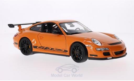 Porsche 997 GT3 RS 1/18 Welly 911 GT3 RS () orange/Dekor modellino in miniatura