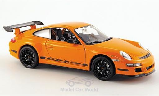 Porsche 997 GT3 RS 1/24 Welly 911 GT3 RS () orange ohne Vitrine modellino in miniatura