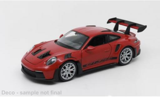 Porsche 992 1/24 Welly 911 GTR RS  rot 1:24 modellino in miniatura
