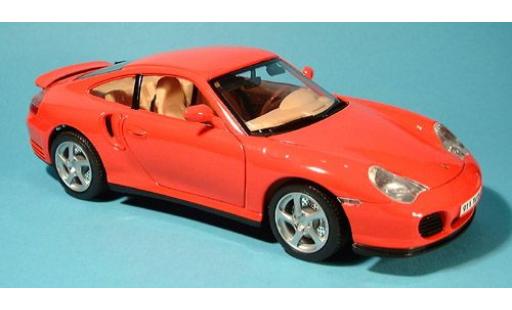 Porsche 911 1/18 Welly turbo rot 1:18 modellino in miniatura