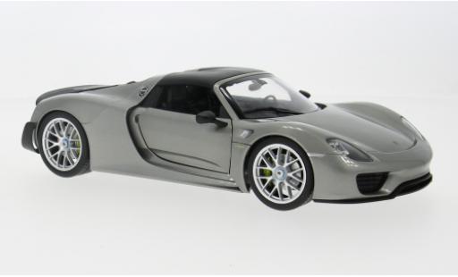 Porsche 918 1/18 Welly Spyder grau/carbon 2012 1:18 modellino in miniatura