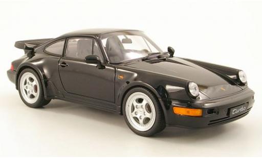 Porsche 964 Turbo 1/18 Welly schwarz 1:18 modellino in miniatura