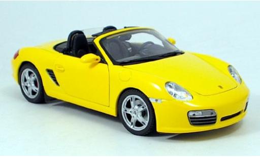 Porsche Boxster 1/18 Welly S gelb offen 1:18 modellino in miniatura
