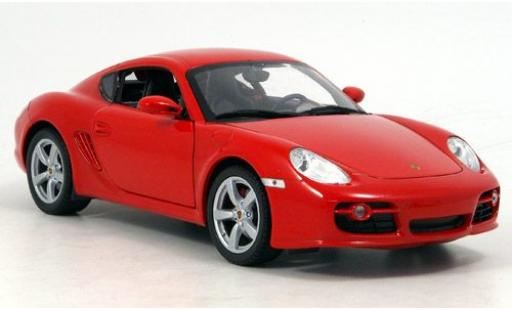 Porsche Cayman 1/18 Welly rot 1:18 modellino in miniatura