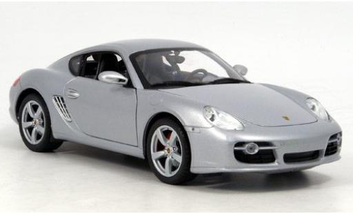 Porsche Cayman 1/18 Welly silber 1:18 modellino in miniatura