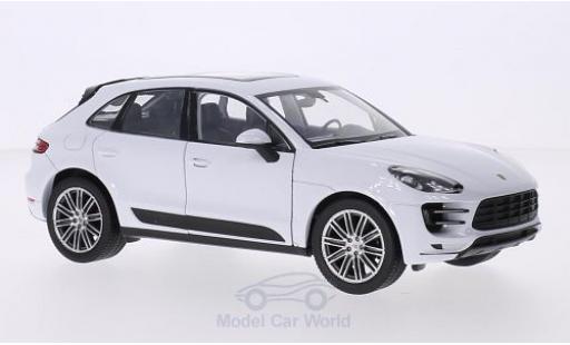 Porsche Macan Turbo 1/24 Welly Turbo bianco modellino in miniatura