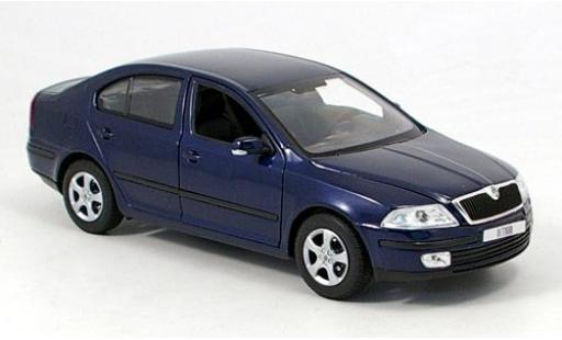Skoda Octavia 1/24 Welly dkl.-blau 1:24 modellino in miniatura