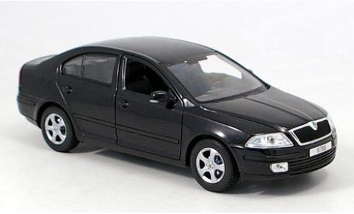 Skoda Octavia 1/24 Welly schwarz 1:24 modellino in miniatura