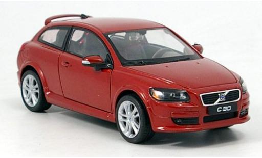 Volvo C30 1/24 Welly met.-dkl.-rot 1:24 modellino in miniatura