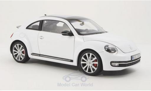 Volkswagen Beetle 1/18 Welly bianco 2012 modellino in miniatura